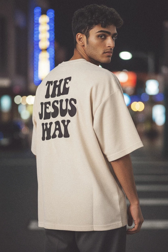 THE JESUS WAY HEAVY CORE GARMENT DYED TEE (COLOR FRENCH OAK)