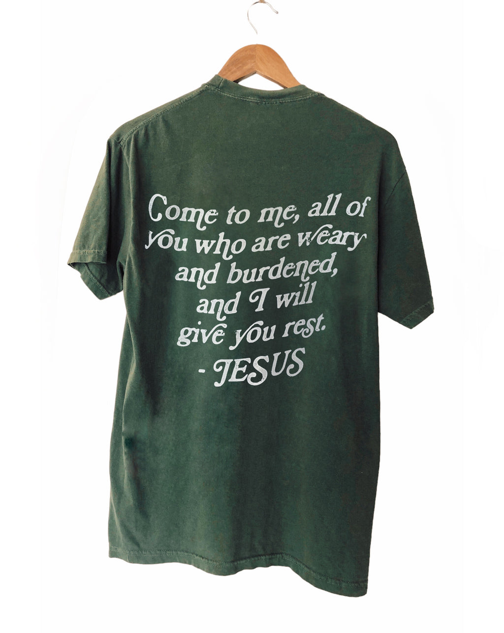 REST IN JESUS MOSS SLEEVE T-SHIRT