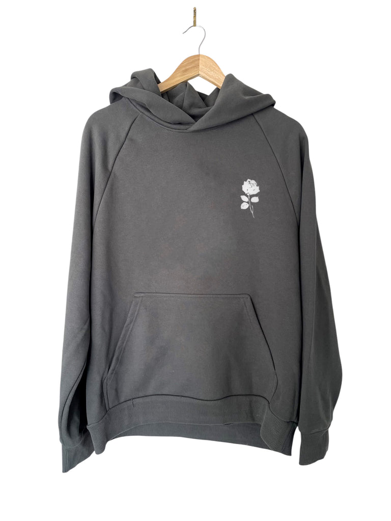 JESUS ROSE ASPHALT HOODIE