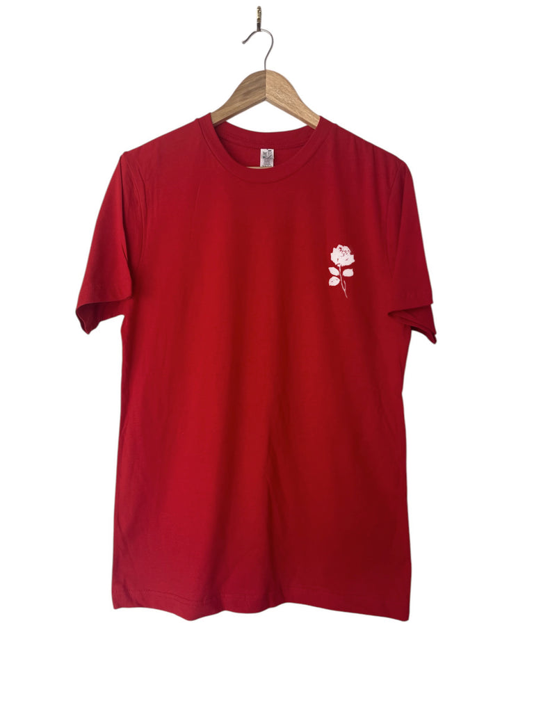 JESUS ROSE RED T-SHIRT