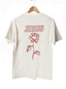 JESUS ROSE WHITE T-SHIRT RED PRINT
