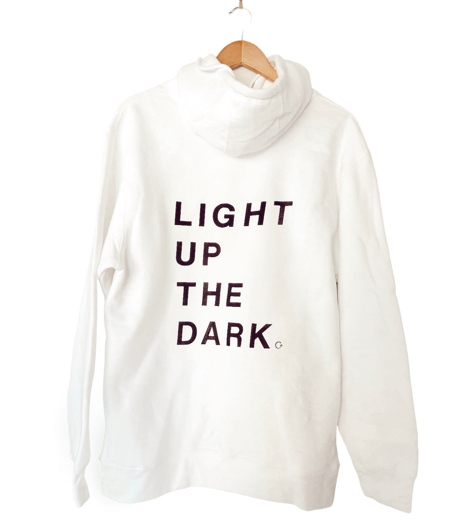 LIGHT UP THE DARK WHITE HOODIE