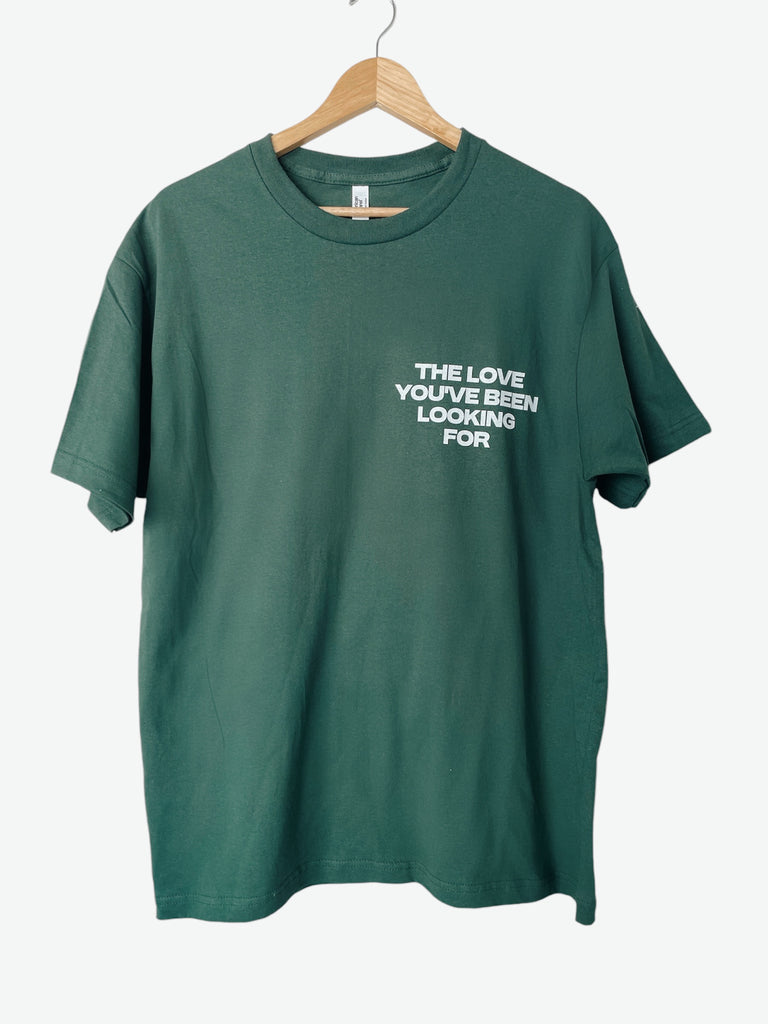 THIS IS THE LOVE ALPINE GREEN SLEEVE T-SHIRT