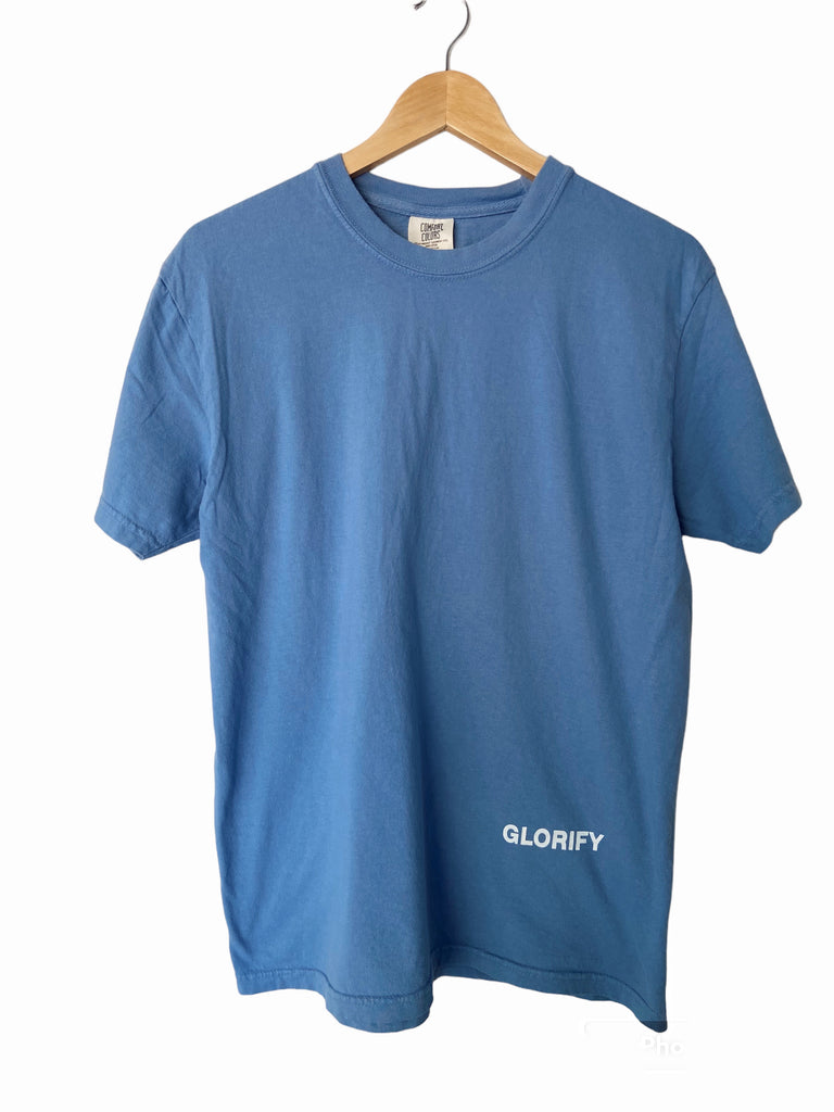 COME HOME TO JESUS LIGHT BLUE SLEEVE T-SHIRT