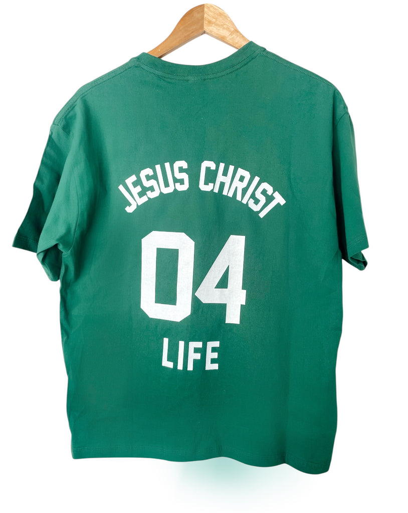 JESUS 04 LIFE GREEN T-SHIRT