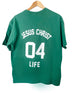 JESUS 04 LIFE GREEN T-SHIRT