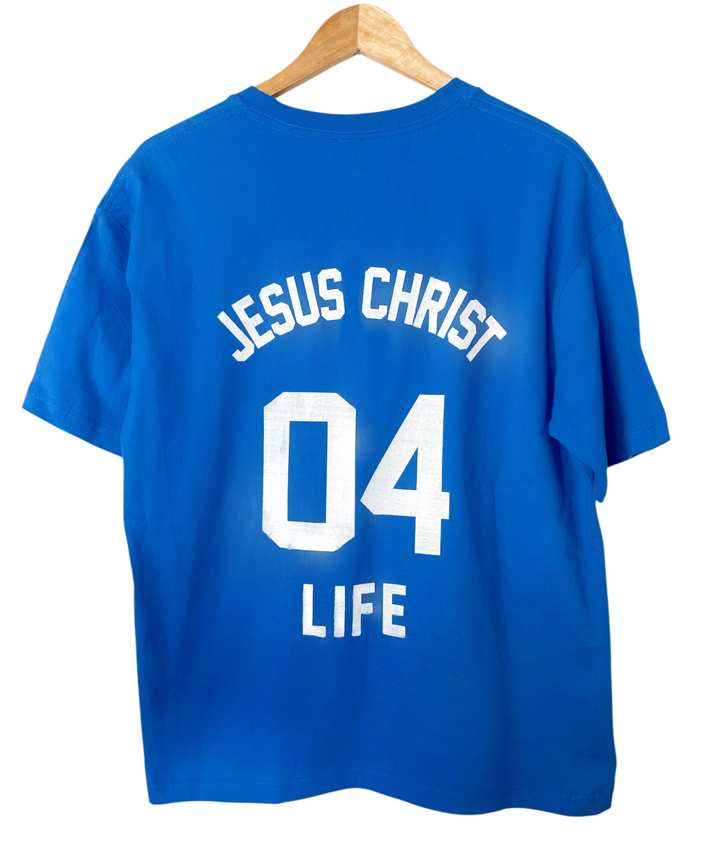 JESUS 04 LIFE BLUE T-SHIRT