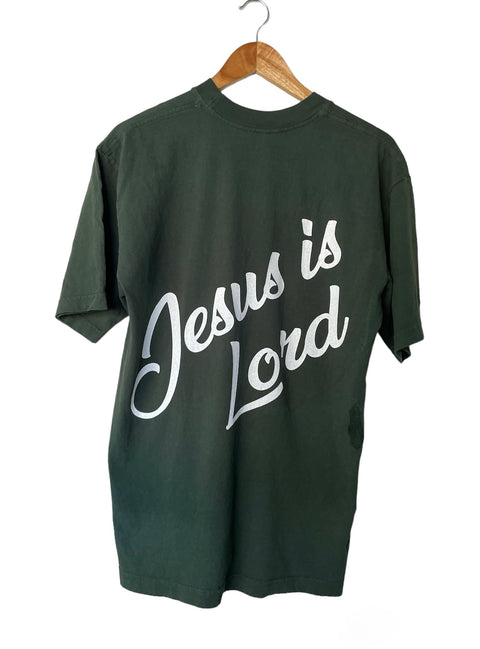 JESUS IS LORD MOSS SLEEVE T-SHIRT