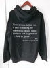GOOD NEWS CARRIER VINTAGE BLACK URBAN HOODIE