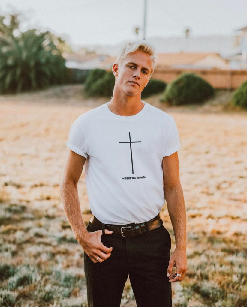 CROSS HOPE OF THE WORLD WHITE T-SHIRT