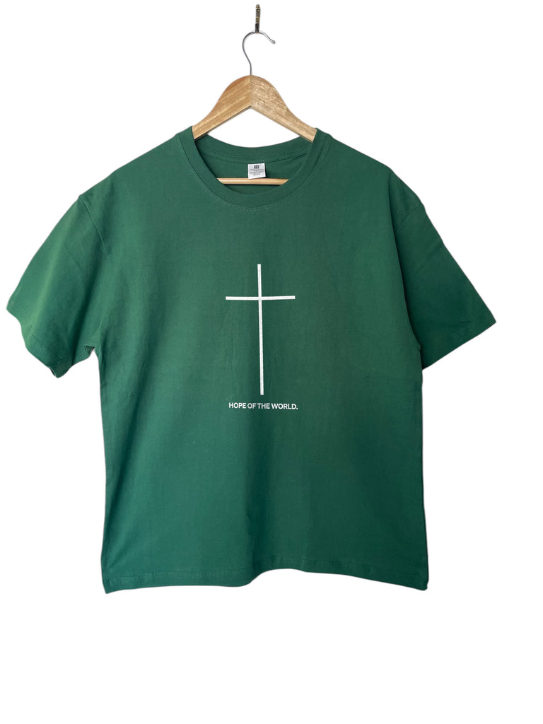 CROSS HOPE OF THE WORLD SPRING GREEN T-SHIRT