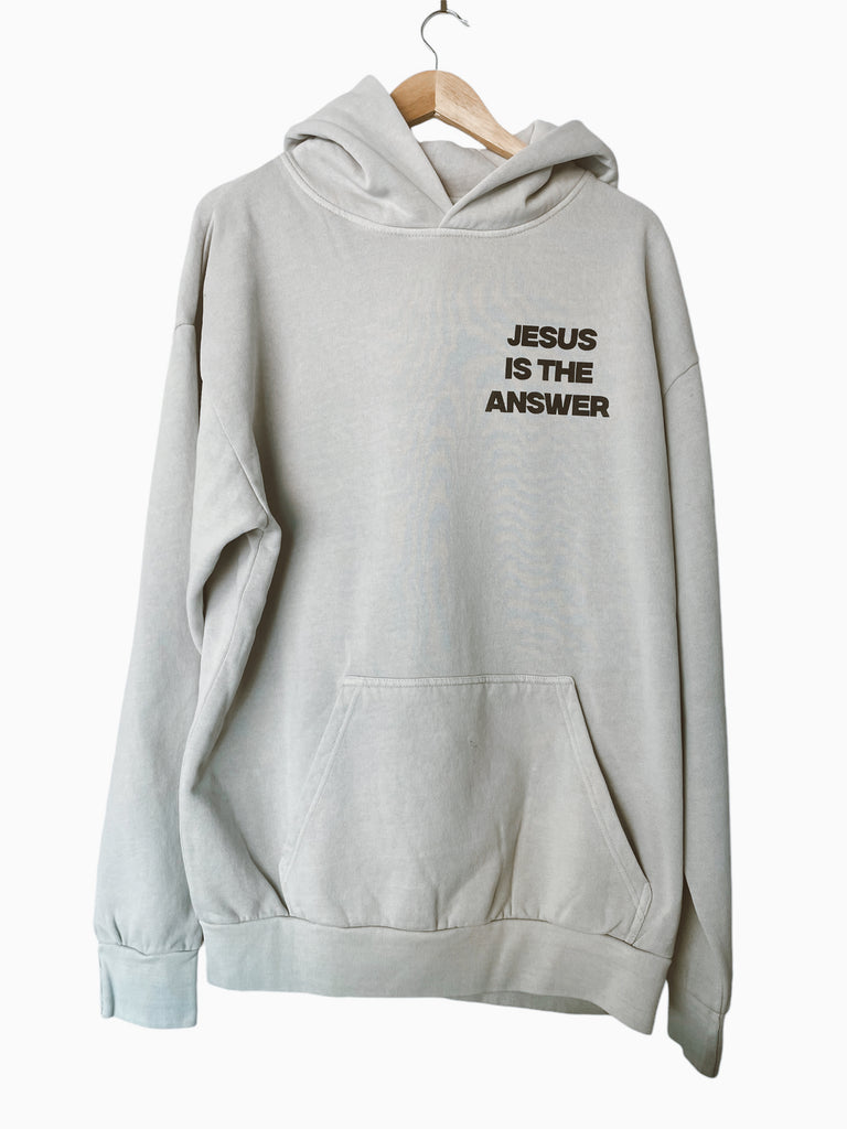 JESUS IS THE ANSWER LUNAR ROCK URBAN HOODIE