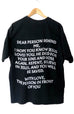 THE GOOD NEWS BOLD BLACK SLEEVE T-SHIRT