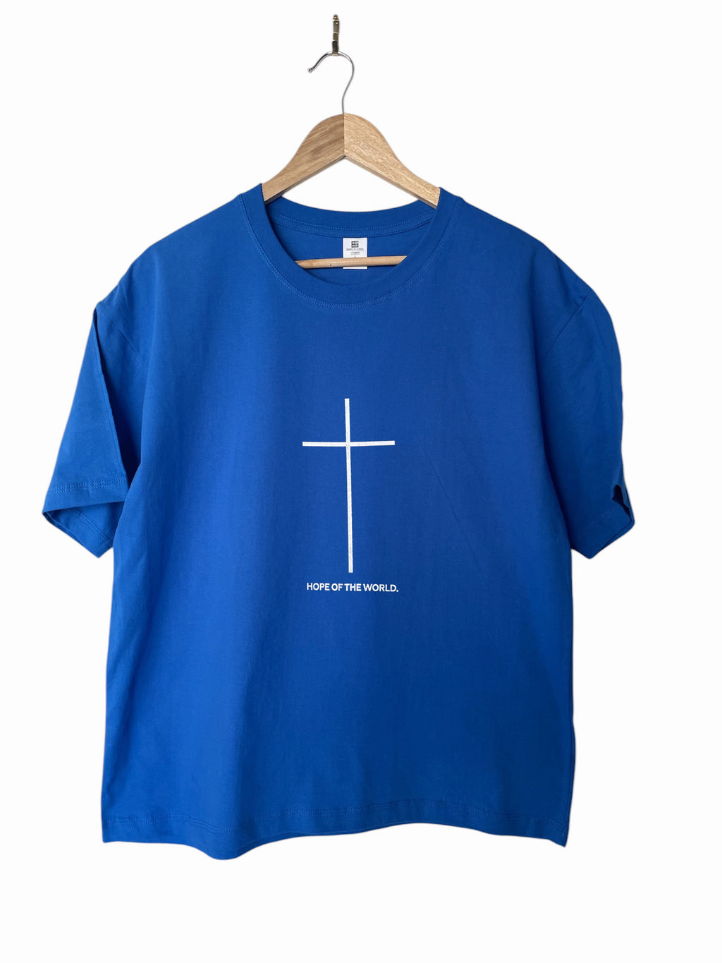 CROSS HOPE OF THE WORLD ROYAL BLUE T-SHIRT
