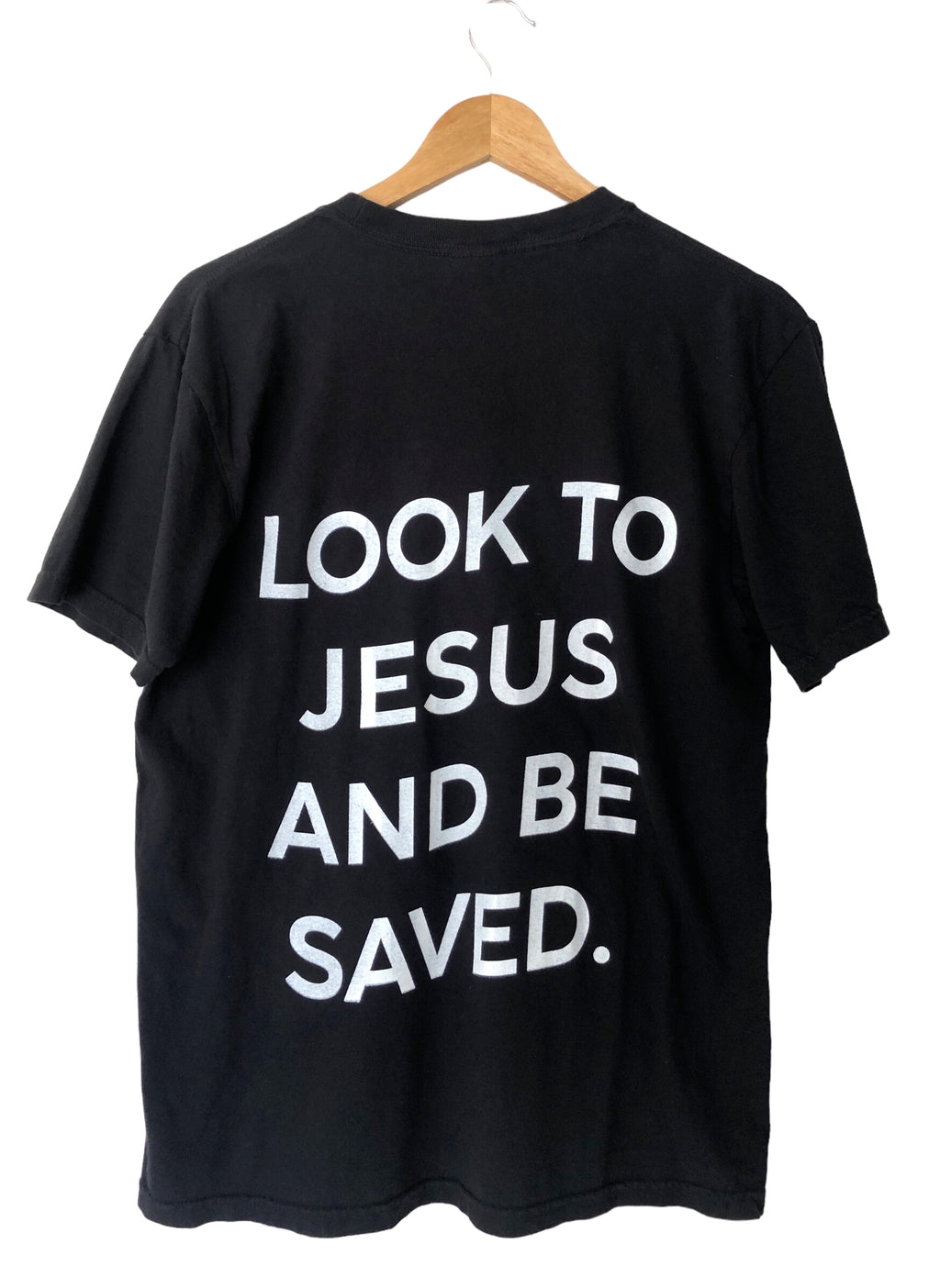 LOOK TO JESUS BLACK SLEEVE T-SHIRT