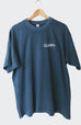 LOOK TO JESUS PEBBLE BLUE SLEEVE T-SHIRT