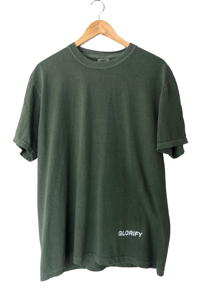 LOVE JESUS & LOVE PEOPLE MOSS GREEN SLEEVE T-SHIRT