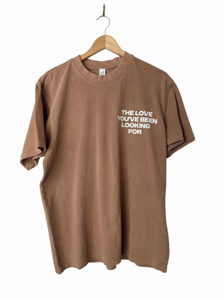 THIS IS THE LOVE VINTAGE BROWN SLEEVE T-SHIRT