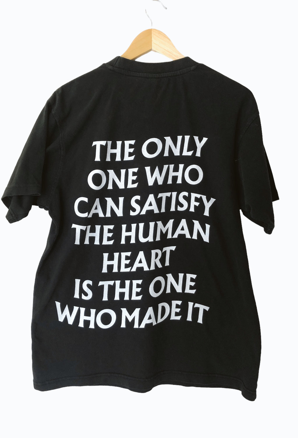 SATISFY BLACK SLEEVE T-SHIRT