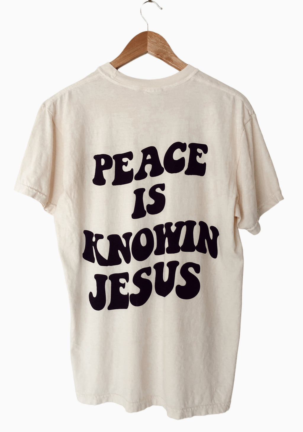 PEACE CREAM SLEEVE T-SHIRT