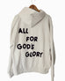 ALL FOR GOD'S GLORY CREAM URBAN HOODIE