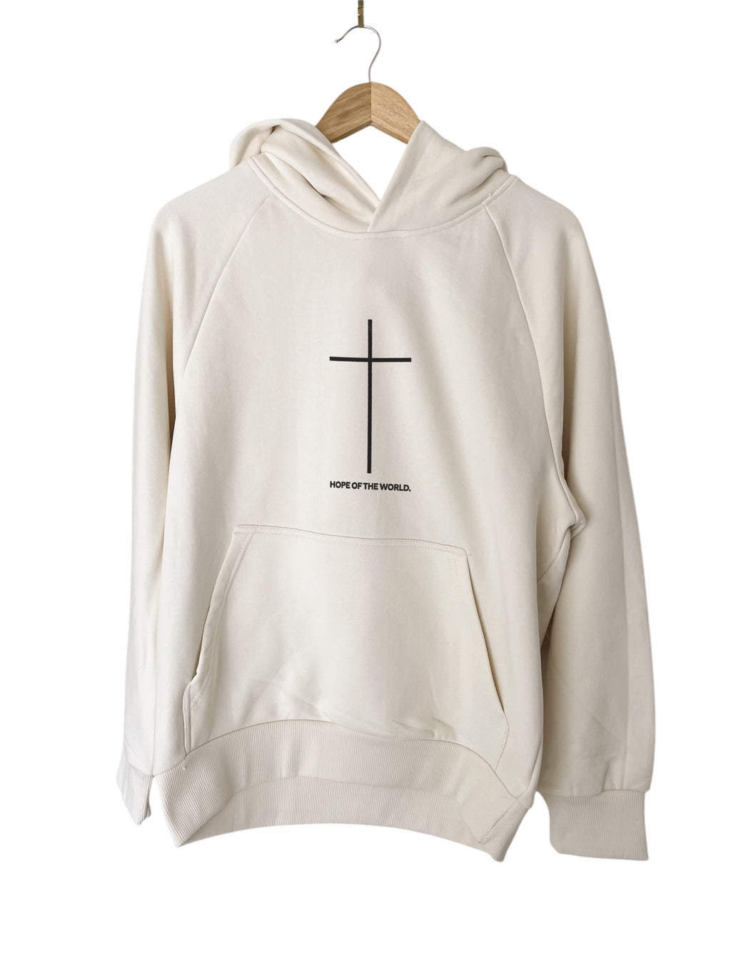 CROSS HOPE OF THE WORLD CREAM HOODIE