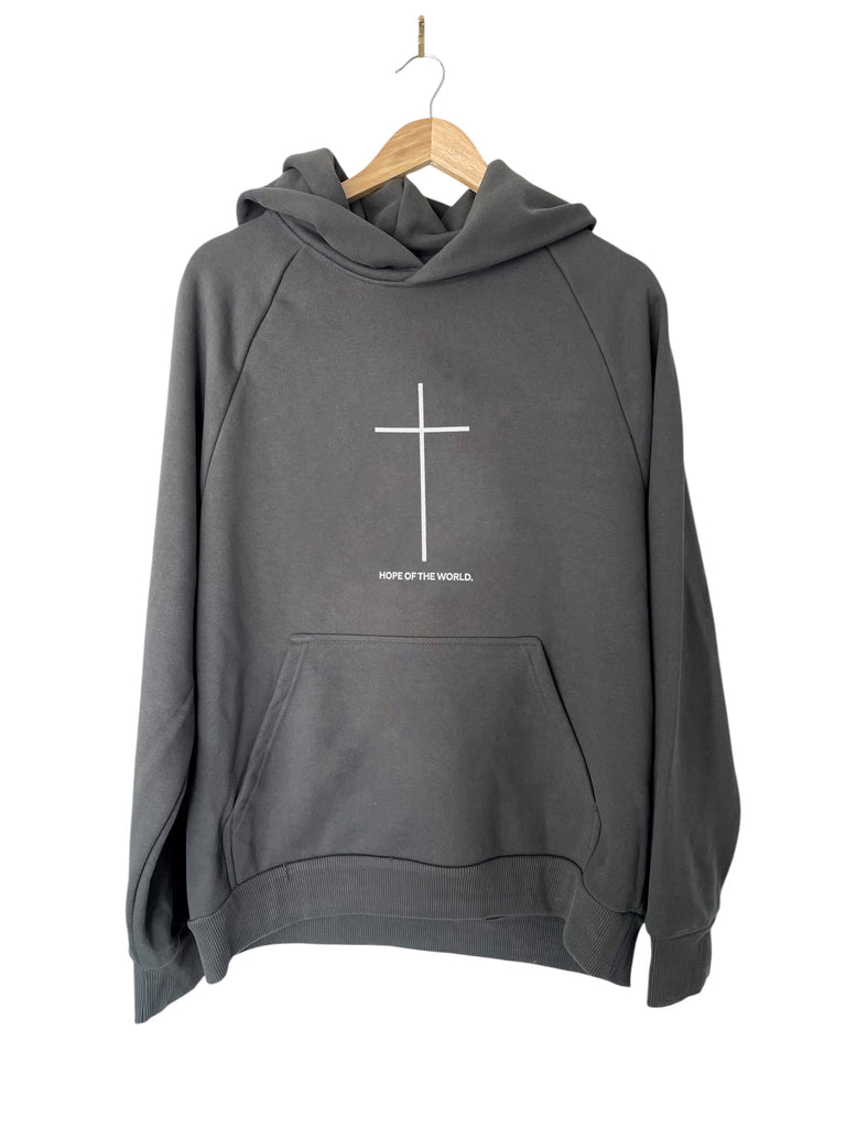 CROSS HOPE OF THE WORLD ASPHALT HOODIE