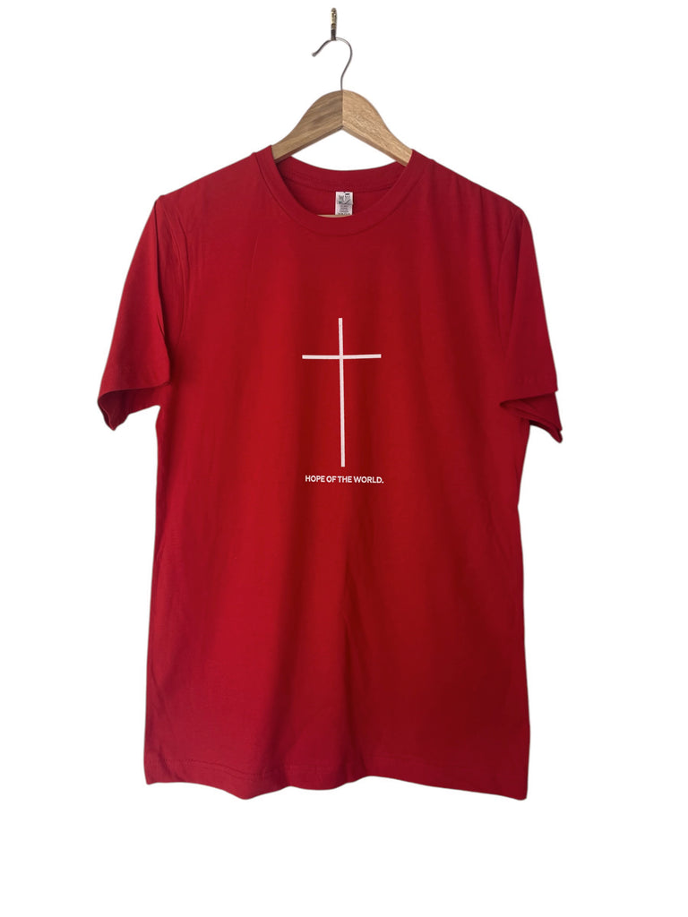 CROSS HOPE OF THE WORLD RED T-SHIRT
