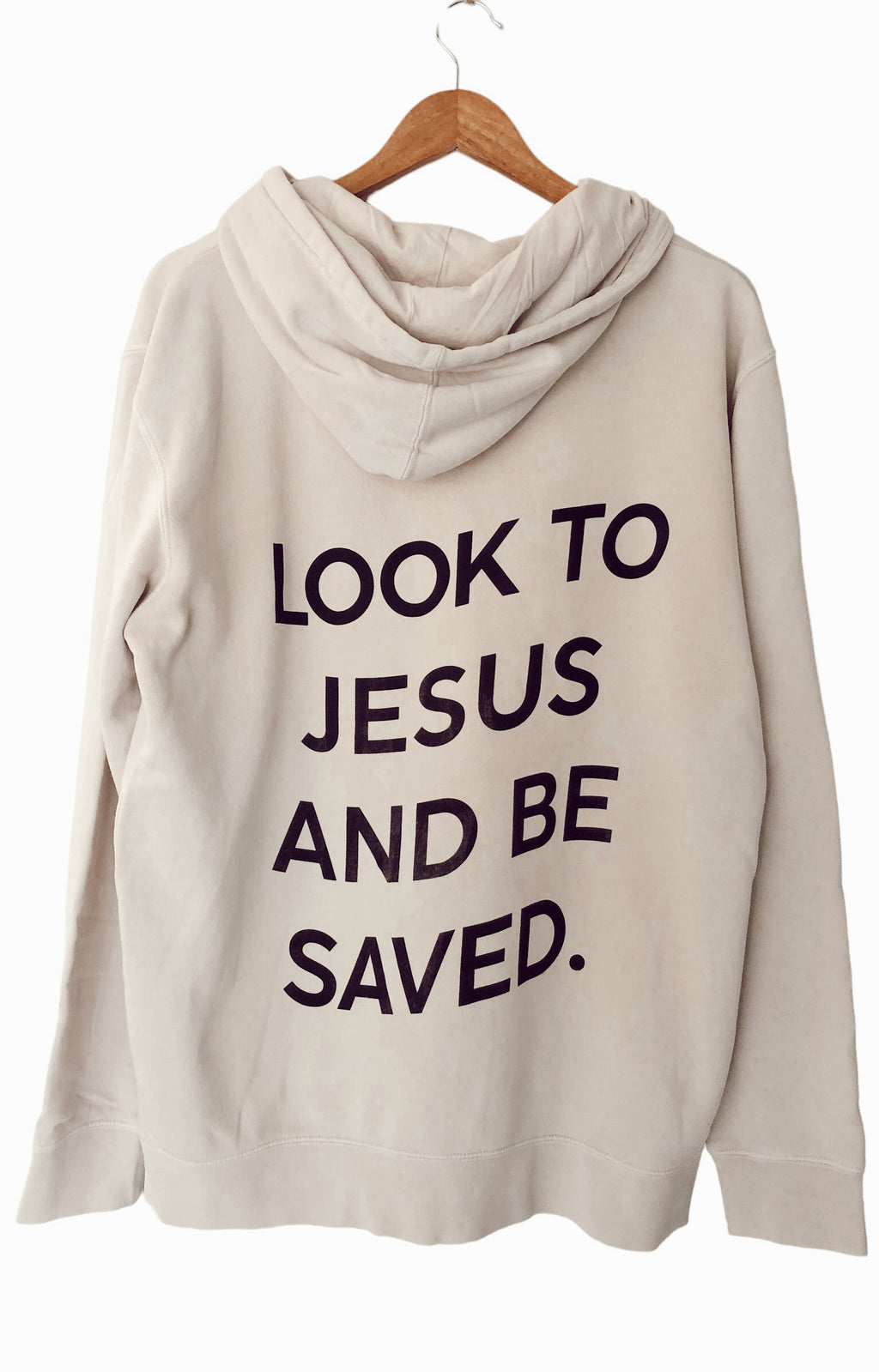 LOOK TO JESUS CREAM HOODIE