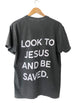 LOOK TO JESUS PEPPER SLEEVE T-SHIRT