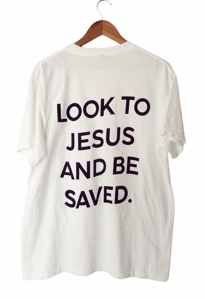 LOOK TO JESUS WHITE SLEEVE T-SHIRT