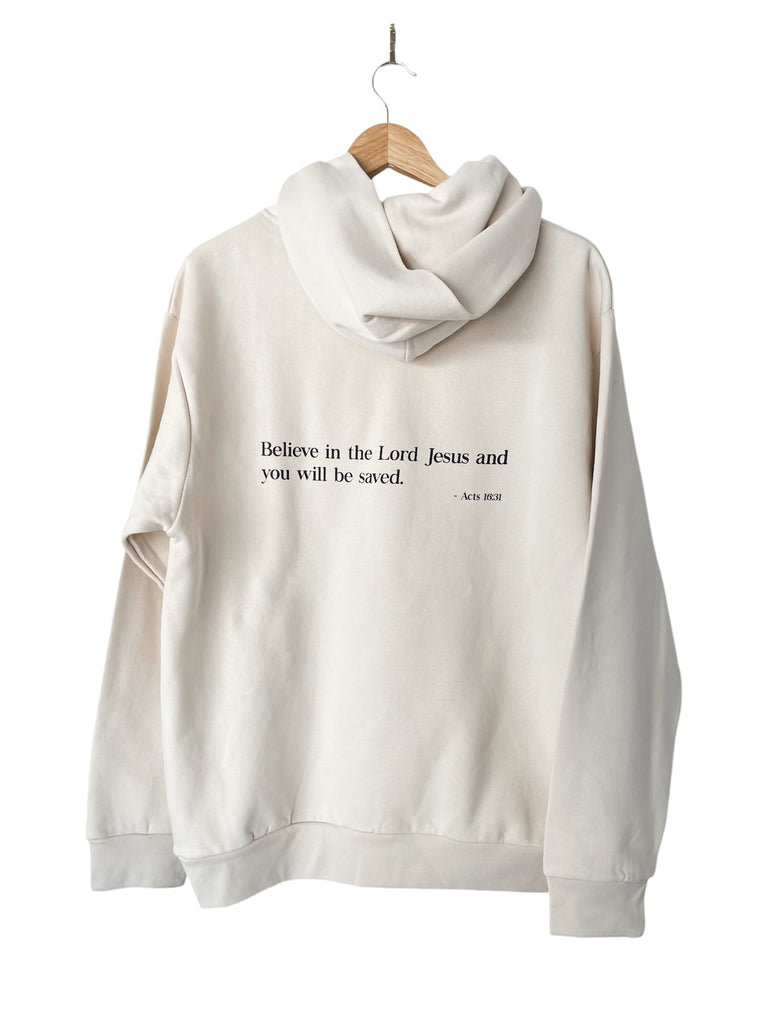 BELIEVER CREAM URBAN HOODIE