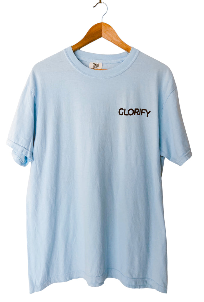 LOOK TO JESUS ICE BLUE SLEEVE T-SHIRT
