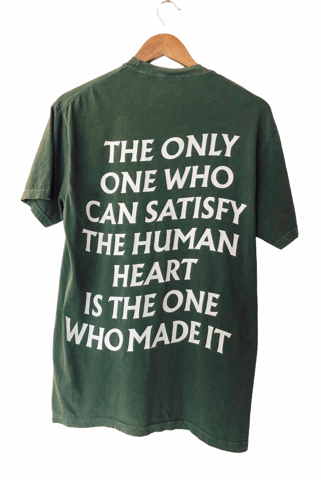 SATISFY MOSS GREEN SLEEVE T-SHIRT