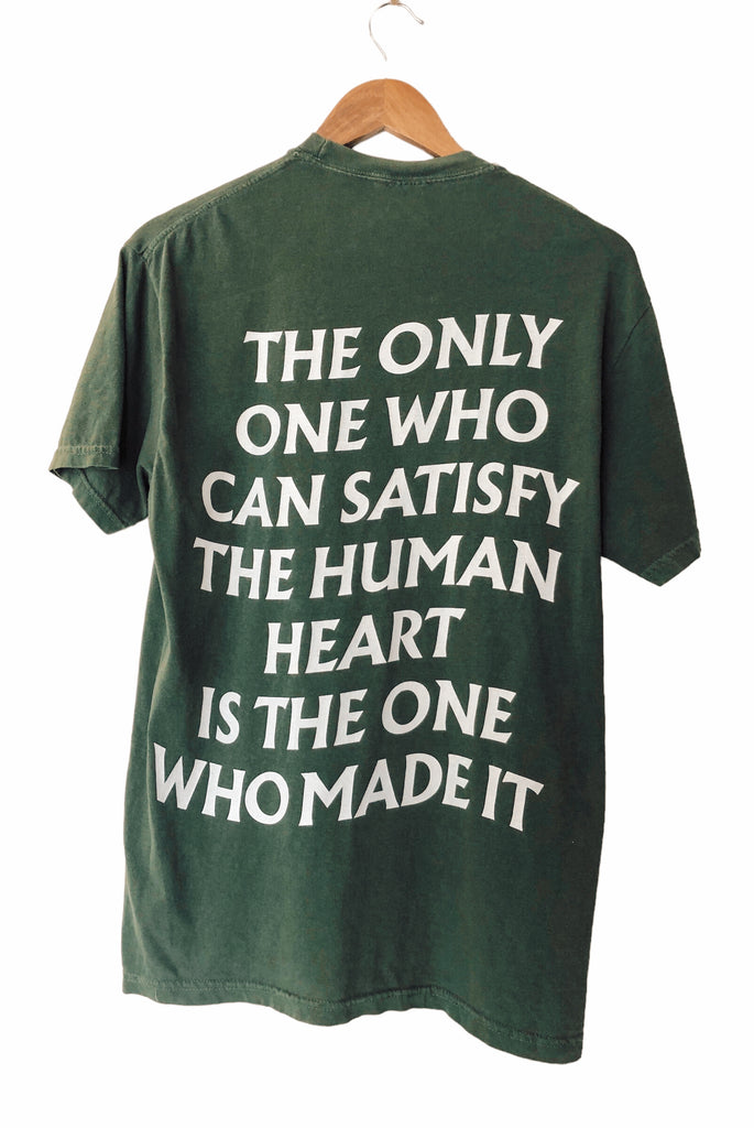 SATISFY MOSS GREEN SLEEVE T-SHIRT