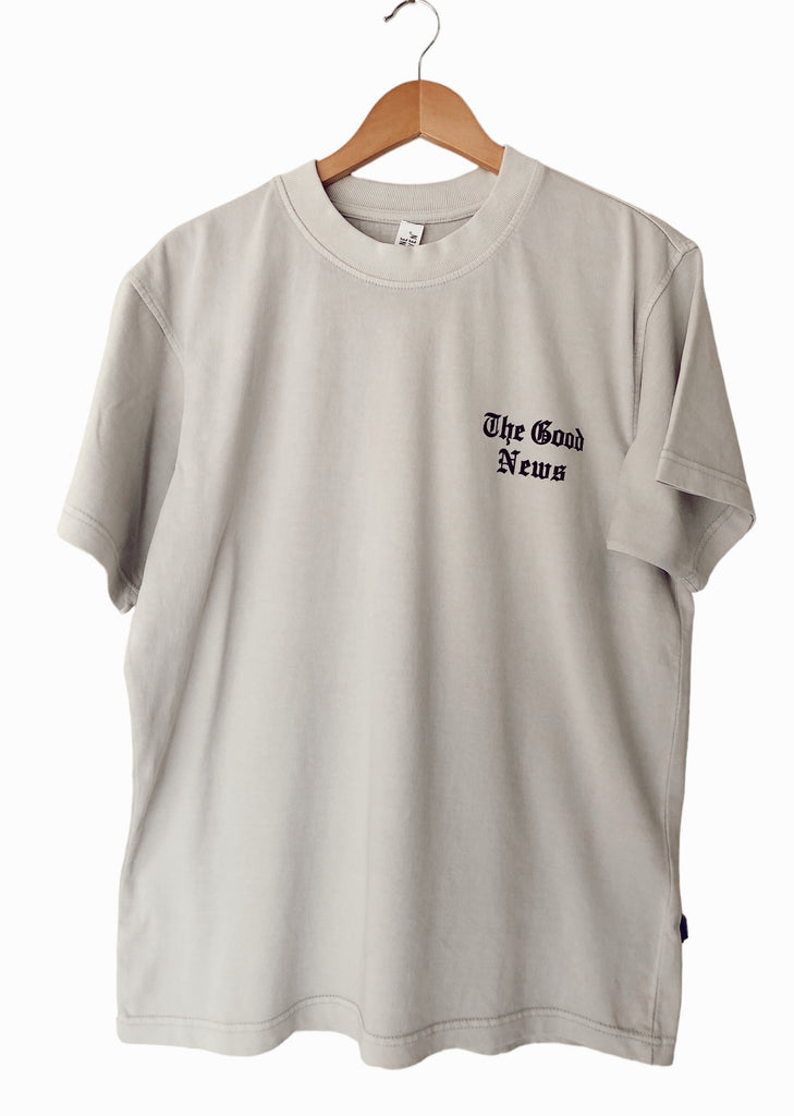 THE GOOD NEWS BOLD LUNAR ROCK SLEEVE T-SHIRT