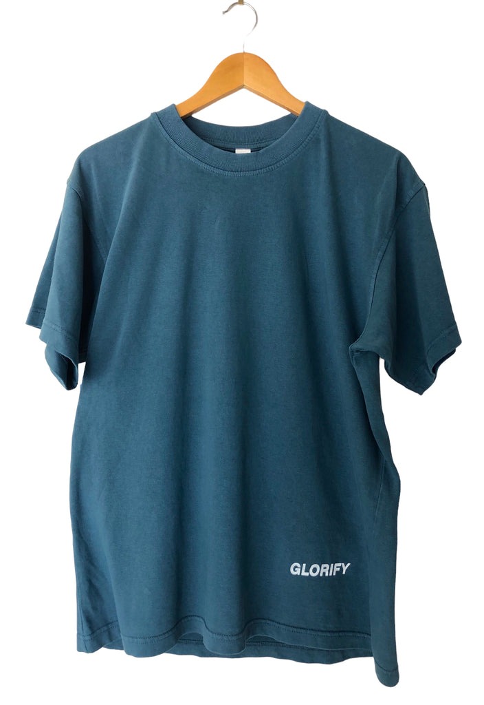 LOVE JESUS & LOVE PEOPLE PEBBLE BLUE SLEEVE T-SHIRT