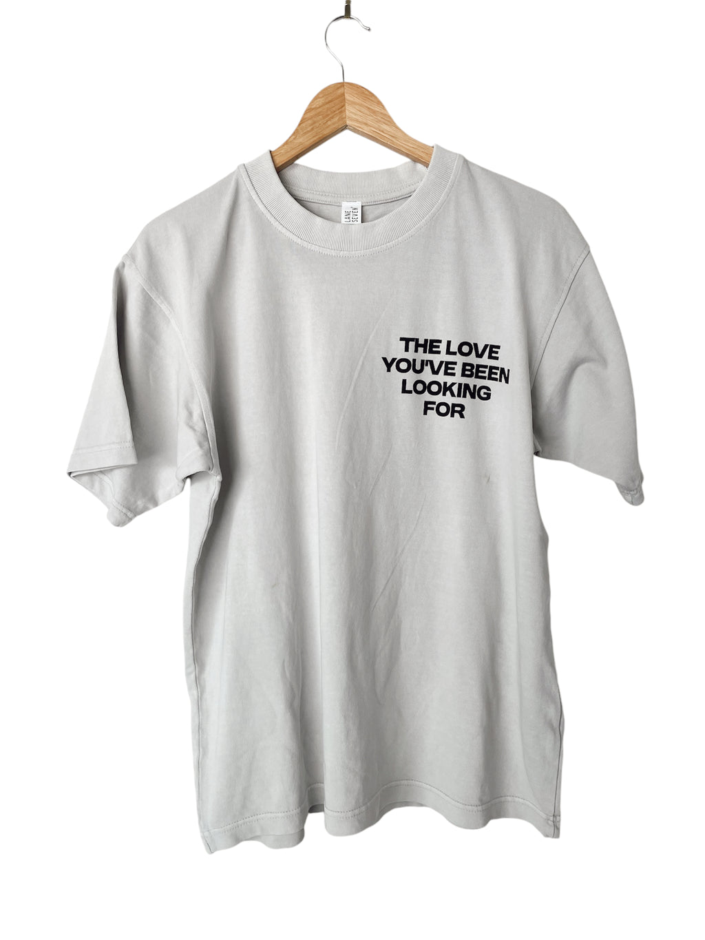 THIS IS THE LOVE LIGHT GRAY SLEEVE T-SHIRT