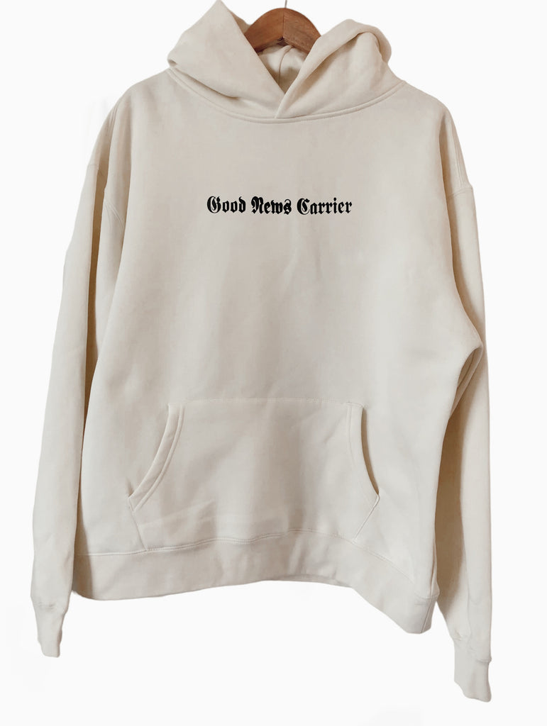 GOOD NEWS CARRIER SOFT CREAM URBAN HOODIE