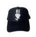 HE ROSE BLACK TRUCKER HAT