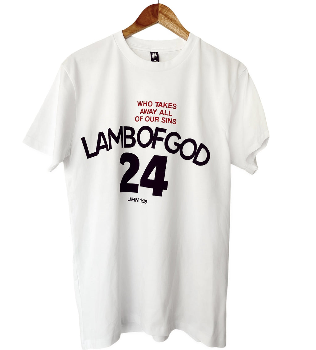 LAMB OF GOD WHITE SLEEVE T-SHIRT
