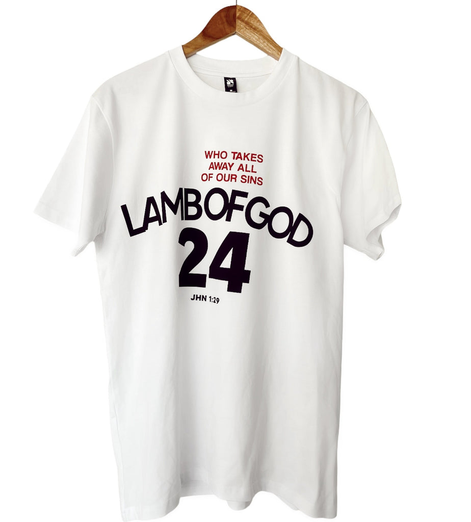 LAMB OF GOD WHITE SLEEVE T-SHIRT