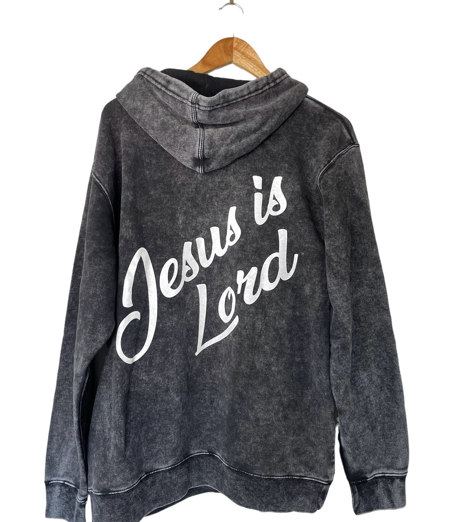 JESUS IS LORD MINERAL WASH HOODIE