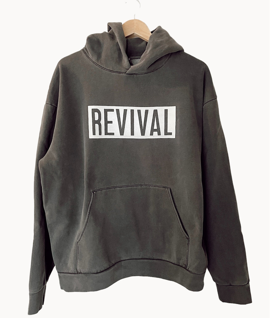 REVIVAL VINTAGE BLACK URBAN HOODIE