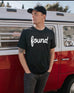 FOUND MINERAL WASH VINTAGE SLEEVE T-SHIRT