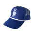 HE ROSE ROYAL BLUE TRUCKER HAT
