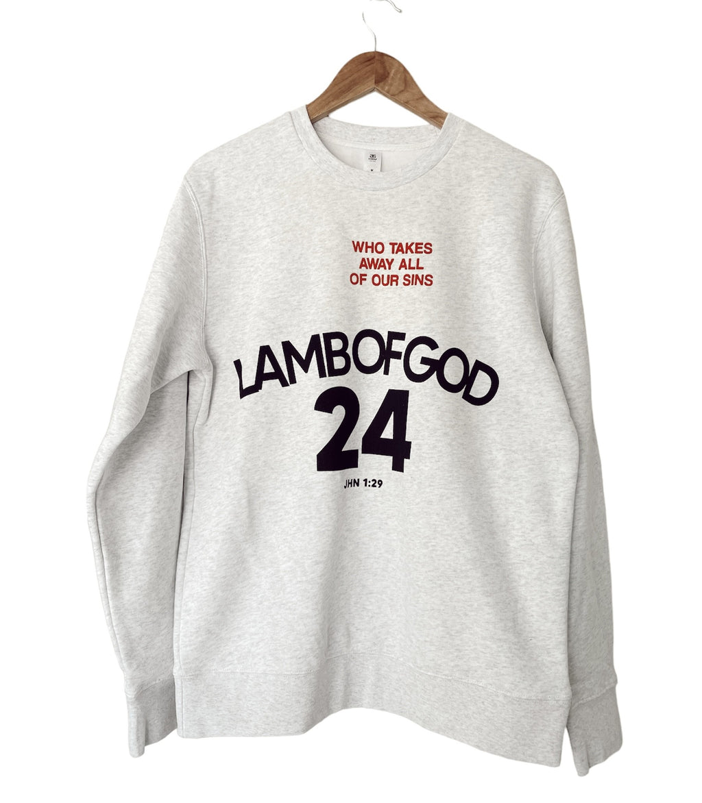 LAMB OF GOD ATHLETIC GRAY PULLOVER