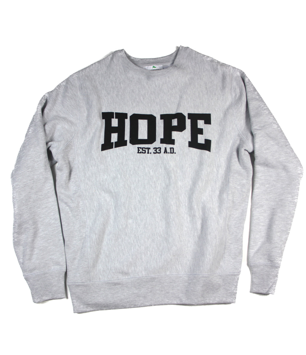 HOPE EST. AD33 GRAY PULLOVER
