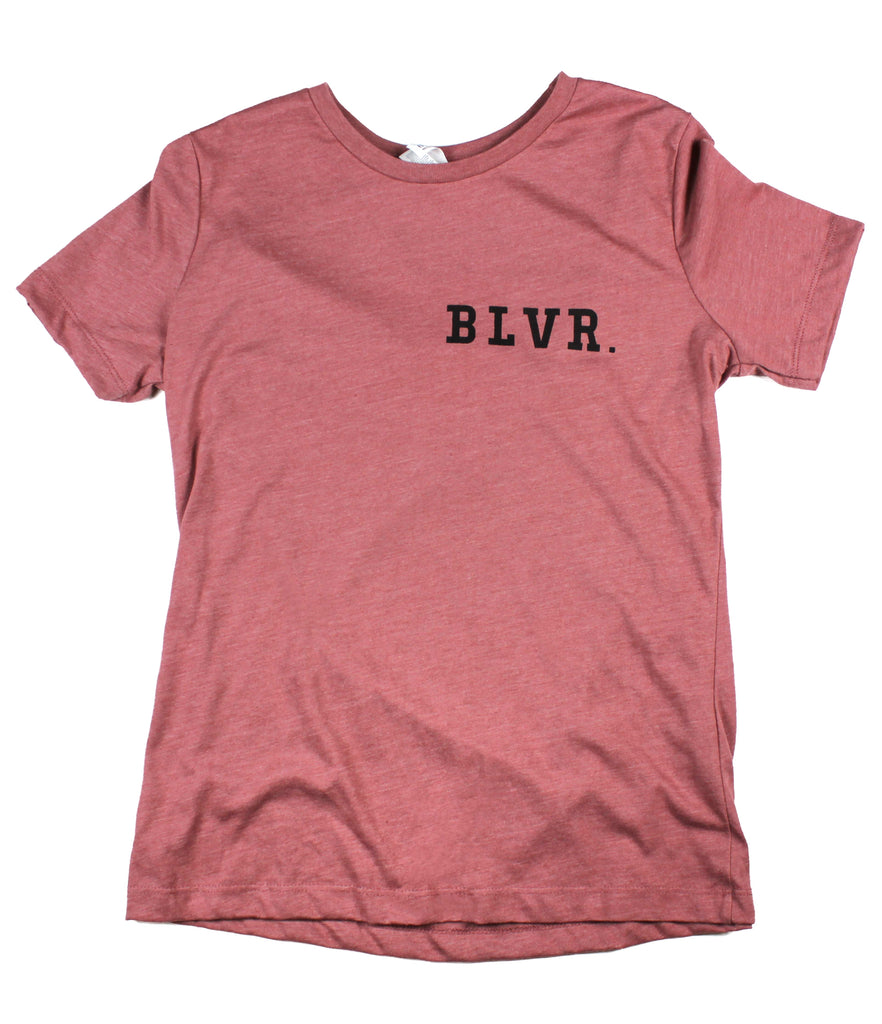 BLVR. MAUVE WOMEN'S RELAXED T-SHIRT