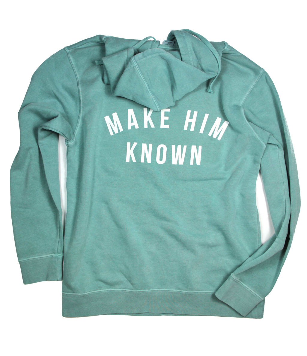 KNOW HIM & MAKE HIM KNOWN MINT HOODIE